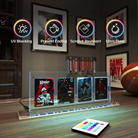 Support d'affichage de cartes Pokémon TCG en acrylique éclairé par LED à 3 emplacements Jinda Modern avec télécommande, design écologique