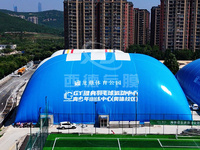 Tente gonflable de sport Dôme d'air Maisons à bulles préfabriquées pour le football et le cricket Sports de plein air Activité de stade