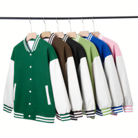 Veste de baseball en toile camouflage rétro formelle à coupe ample avec broderie de logo personnalisée, fermeture éclair, imperméable et coupe-vent