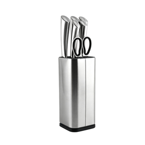 Ensemble de couverts de cuisine OEM ODM 7 pièces, manche noir antidérapant, acier inoxydable, avec ciseaux - Product Image 1
