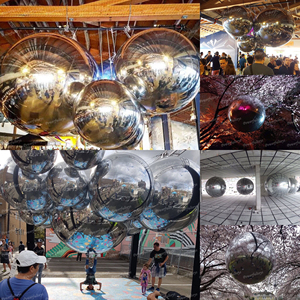 Indoor Advertising Decoration Giant Silver Inflatable Mirror Ball Reflective <strong>Balloon</strong> for Festival Party Stage Show Nightclub - Product Image 6
