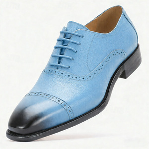Men's Genuine Leather Oxfords Pointed Toe Lace-up Dress <b>Shoes</b> <b>Height</b> <b>Increasing</b> All Seasons Office Career Style - Product Image 5