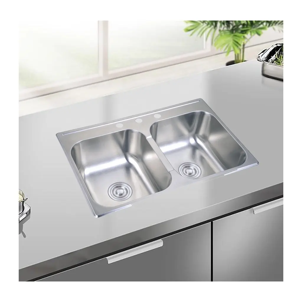 31x21 pouces évier de cuisine chauffant de haute qualité lavabo de calibre 20 évier de cuisine en acier inoxydable pias de cozinha Machine à laver