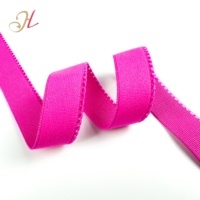 Vente en gros de soutiens-gorge colorés de 20mm à bord brillant en nylon, sangle élastique à la taille, bande élastique pour sous-vêtements