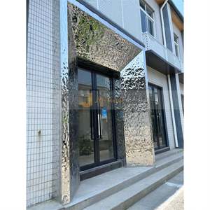 LL48 Construction Materials 304 201 Stainless Steel Water <b>Wave</b> Panel <b>Mirror</b> Polished Ripple Sheet for Restaurant Ceiling - Product Image 6