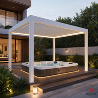 MEXIN Verrière quatre saisons en verre, structure en aluminium, panneaux isolants thermiques, pour jardin, patio, villa, terrasse, sur mesure