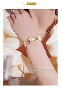Montre à quartz classique pour femmes, élégante, décontractée, avec bracelet en perles, simple, professionnelle, à trois dimensions, étanche
