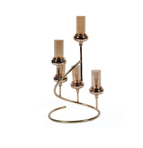 Handmade Luxurious Metal Christmas Decorations Unique Design Iron Candle Stand Customized <b>Multi</b>-Color Printing Home Decoration - Product Image 4