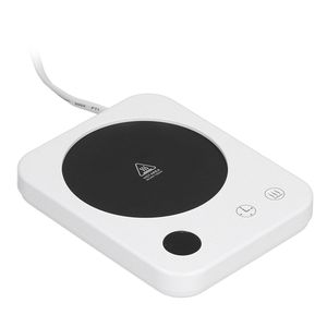 Calentador de Café Blanco, 3 Modos de Calentamiento, Función de Temporizador, <span class=keywords><strong>Base</strong></span> de Aislamiento Inteligente para Cerámica, Vidrio y Metal, <span class=keywords><strong>Enchufe</strong></span> Estadounidense de 110 V - Product Image 1