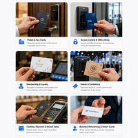 Tarjeta de Llave NFC de Papel para Huéspedes de Hotel, 13.56MHz MIFARE Ultralight EV1, Impresión y Codificación Personalizadas para Gestión de Acceso a Habitaciones de Resort