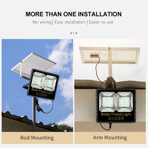 ALLTOP Installation facile Angle réglable ABS 25watt 40watt 60watt 100watt 200watt projecteurs solaires à <span class=keywords><strong>LED</strong></span> - Product Image 2