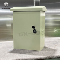 Boîtier de distribution monté sur poteau GX-BOX personnalisé, boîtier étanche électronique en acier métallique, boîtier électrique