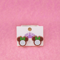 Halloween Noël Été Pastèque Souris Tête Boucles D'oreilles Unisexe Acrylique Bijoux Mignon Fleur Motif Anniversaires Fille