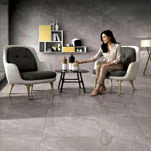 กระเบื้องพอร์ซเลน Avariyo Crema ขนาด 600x1200 มม. 60x120 ซม. ผิวขัดเงา ลายหินอ่อน ตะวันออกกลาง สีฟ้าอควา ขนาด 1200x2400 - Product Image 2