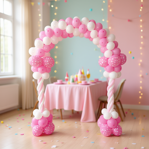 Kit de Arco de Globos para Fiesta, Rosa y Azul, para Niños de 2 a 4 Años, Decoraciones para Fiestas, Entradas a Eventos, Fondos para Fotos - Product Image 2