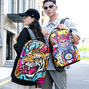 Mochila Ligera con Diseño de Monstruos de Dibujos Animados, Informal, para la Escuela, Viajes, Uso Diario, para Adolescentes, Chicos y Chicas - Product Image 3