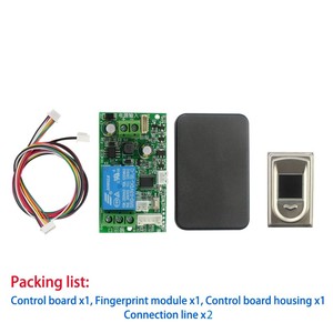 Access Control Fingerprint Control Board 7-30V Fingerprint Identification Module DIY Low Power Relay Door <b>Lock</b> Controller - Product Image 4