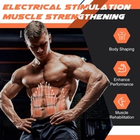 Ceinture de massage par impulsions EMS intelligente |   Appareil de fitness micro-courant pour les muscles abdominaux et lombaires, entraînement sans effort, 4 vitesses, 2h