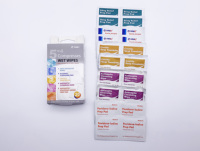 Lingettes nettoyantes multi-usages emballées individuellement, antiseptiques pour lentilles, tampons anti-moustiques à l'alcool pour les voyages, les premiers secours et l'utilisation en extérieur CA-170