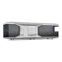 2025 Maison miniature, capsule spatiale, maison mobile, appartement, centre commercial, immeuble de bureaux, de luxe, moderne, préfabriquée, modulaire, démontable, en conteneur d'acier
