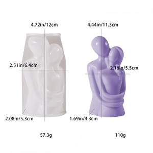 Molde de Silicona 3D para Hacer Velas con Diseño de Pareja de Esposos, Madre Embarazada Sosteniendo a un Niño, Regalo para el Día de la Madre - Product Image 6