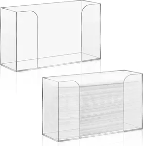 Acryl Papieren Handdoekverdeler-Perfecte Desktop-En Wandinstallatie Acryl Opvouwbare Handdoekverdeler