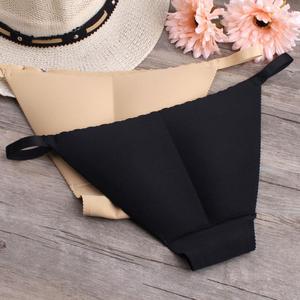 Braguitas de bikini sin costuras con efecto levantacola, de cintura baja, con tirantes finos, acolchado invisible, para piel oscura, ropa interior femenina - Product Image 1