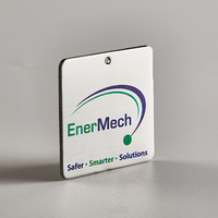 Placa de identificación de información de código QR de empresa de señalización de metal de corrosión de acero inoxidable de alta calidad personalizada