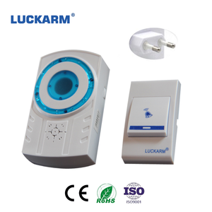 Sonnette sans fil moderne avec récepteur <span class=keywords><strong>carillon</strong></span> de porte enfichable pour appartement, école, hôpital, alimenté par batterie - Product Image 1