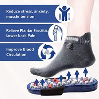Pied Massageracupoint Activation Réflexologie Thérapie Outil De Massage Soulager La Douleur Au Pied Méridiens Arthrite Acupuncture Pantoufles