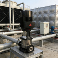 Système de pompe de surpression verticale multi-étages automatique à fréquence variable en acier inoxydable pour réservoir d'eau