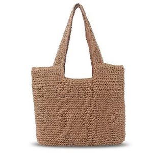 Sac fourre-tout en maille polyvalent et chic pour femmes, avec bandoulière et poche zippée, idéal pour les voyages et les courses, avec prix d'usine réduit, <span class=keywords><strong>Shoppi</strong></span> - Product Image 1