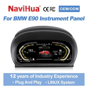 Navihua - Ventes chaudes - Tableau de bord numérique pour voiture - Système Linux - Compteur de vitesse automatique - Écran LCD - Panneau de tableau de bord pour BMW Série 3 E90 E91 E92 2005-2012 - Product Image 1