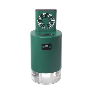 Air <b>Cooling</b> Fans Ultrasonic Humidifier Rechargeable Table Fans with Double <b>Spraying</b> Holes - Product Image 2