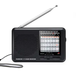 소형 빈티지 멀티 밴드 워크맨 튜닝 수신기 휴대용 라디오 단파 FM MW SW 밴드 디지털 라디오