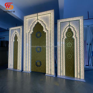 Telón de Fondo LED para Escenario de Boda, Estilo Árabe, Lujoso y Duradero, Precio de Fábrica, Acrílico, Estilo Indio, Hueco, para Festivales Musulmanes - Product Image 2