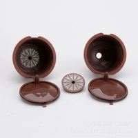 Nouvelles capsules de café réutilisables Dolce Gusto en plastique rechargeables compatibles avec les filtres à café Dolce Gusto