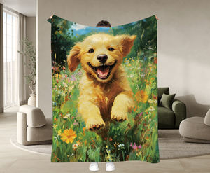 ผ้าห่มขนแกะพิมพ์ลายพิมพ์ซับลิเมชันผ้าสักหลาดพิมพ์ข้อความรูปสัตว์สุนัขตามสั่งได้ตามต้องการ - Product Image 5