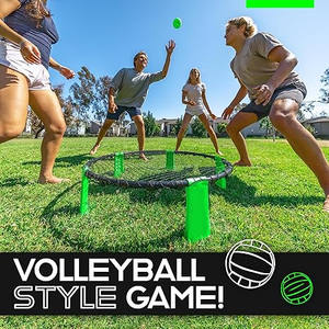 Ensemble de jeu Wellshow comprenant un étui de transport pour 3 balles et des règles pour l'extérieur, la pelouse, la plage et le filet rond pour enfants, adolescents et adultes - Product Image 2