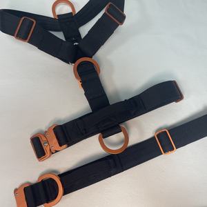 Harnais pour chien durable et robuste avec boucle en métal, collier de chien à dégagement rapide, laisse en néoprène souple, harnais tactique pour chien Tri - Product Image 4