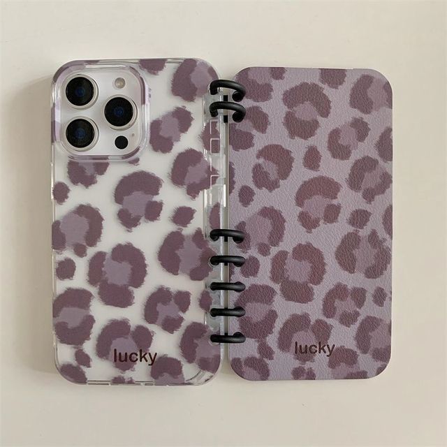 Creative Book - Shaped Ins Style Color-Block Leopard Print TPU Shockproof Matte Phone Cover for iphone 16/15 Pro Max Mobile Case