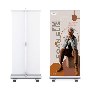 Высококачественный выдвижной стенд-роллап с широким основанием для рекламных баннеров - Product Image 3