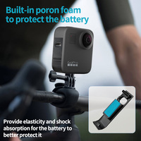 ECHAIN - Cubierta Lateral Deslizante para Batería Gopro-MAX, a Prueba de Polvo, Tapa Protectora Extraíble para Cámara, Puerto de Carga