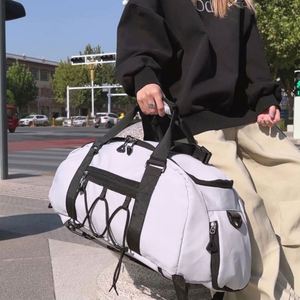 New Pink <b>Black</b> Gym Fitness Bag Waterproof Sports Gym Carry <b>Backpack</b> Large Travel Luggage Duffel Bag With Custom Logo for Men - Product Image 5