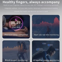 Anillo Inteligente de Moda, Monitor de Salud de Acero, Podómetro, Monitor de Sueño, Control por Gestos, Control Remoto para Fotos y Videos, OEM