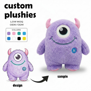 Fabricant de jouets en peluche personnalisés à faible MOQ, jouets en peluche, monstres en peluche, poupées en peluche douces, cadeaux d'anniversaire - Product Image 4