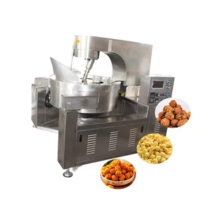 Edelstahl Automatische Popcorn Popper Elektrische Gas Kugelform Popcorn Maschine Popcorn Produktions linie bei Hot Sale