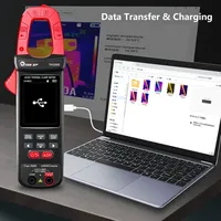 TOOLTOP TH105S Cámara Termográfica Eléctrica 256*192, Pinza Amperimétrica AC/DC de 600A, 10000 Lecturas, Registro de Tendencias, Herramientas de Diagnóstico de Circuitos