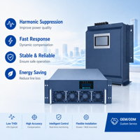Filtre Harmonique Actif Modulaire (AHF), Dispositif Basse Tension 400V 50kvar avec Contrôle IGBT pour la Qualité de l'Énergie Industrielle