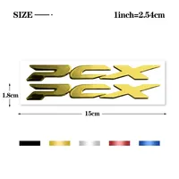 Autocollants 3D imprimés UV pour moto Honda PCX150/125, emblème PCX, badge, logo, décalcomanies, accessoires de moto pour scooter, accessoires pour voitures